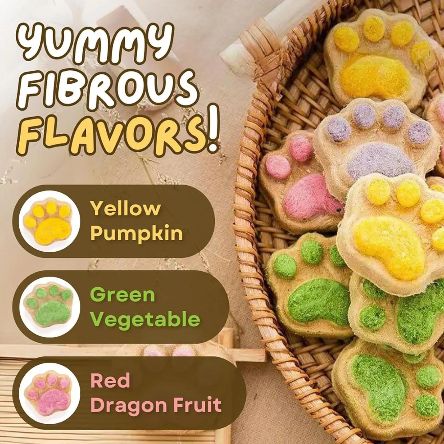 Paw Shape Cat Snack Cleaning Cat Snacks Kitten Treats Paw Shape Cat Food Footprint Shaped Cat Treats Pets Supplies