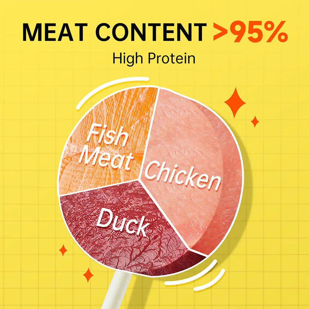 Natural Cat Treats Chicken Duck and Fish Meat Pet Freeze-dried Dog Snacks