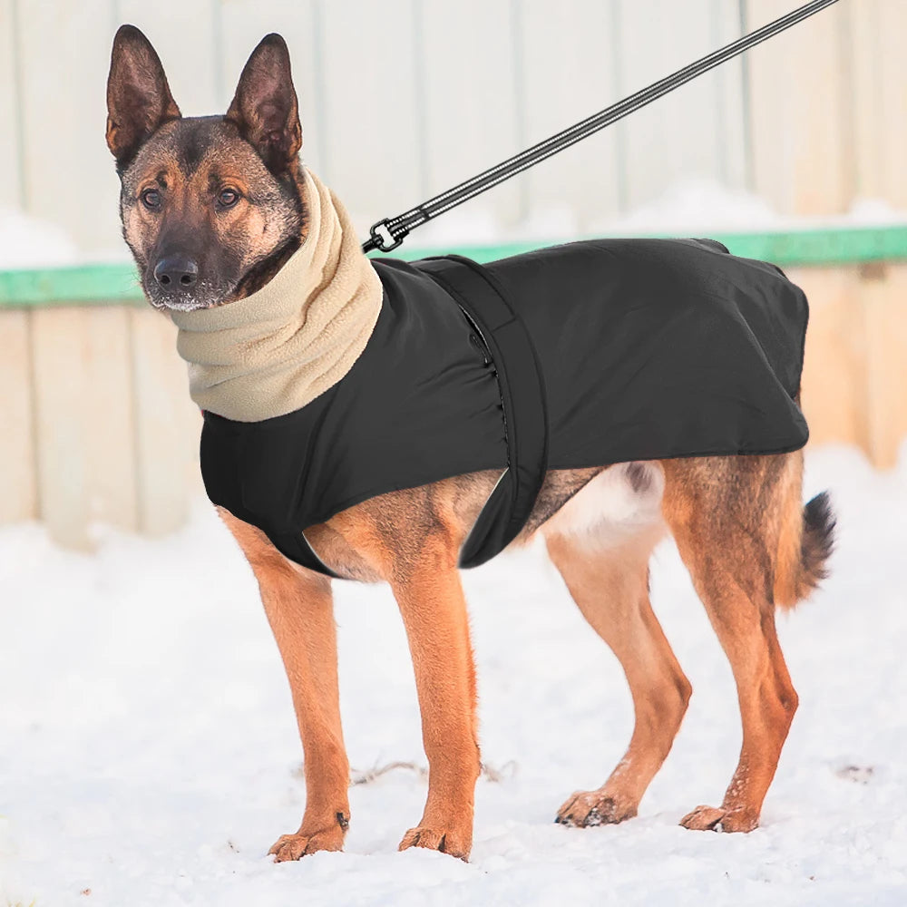 Waterproof Warm Dog Clothes Thick Winter Large Dogs Jacket Coat Vest Pet Clothing Vest With High Collar for Medium Large Dogs