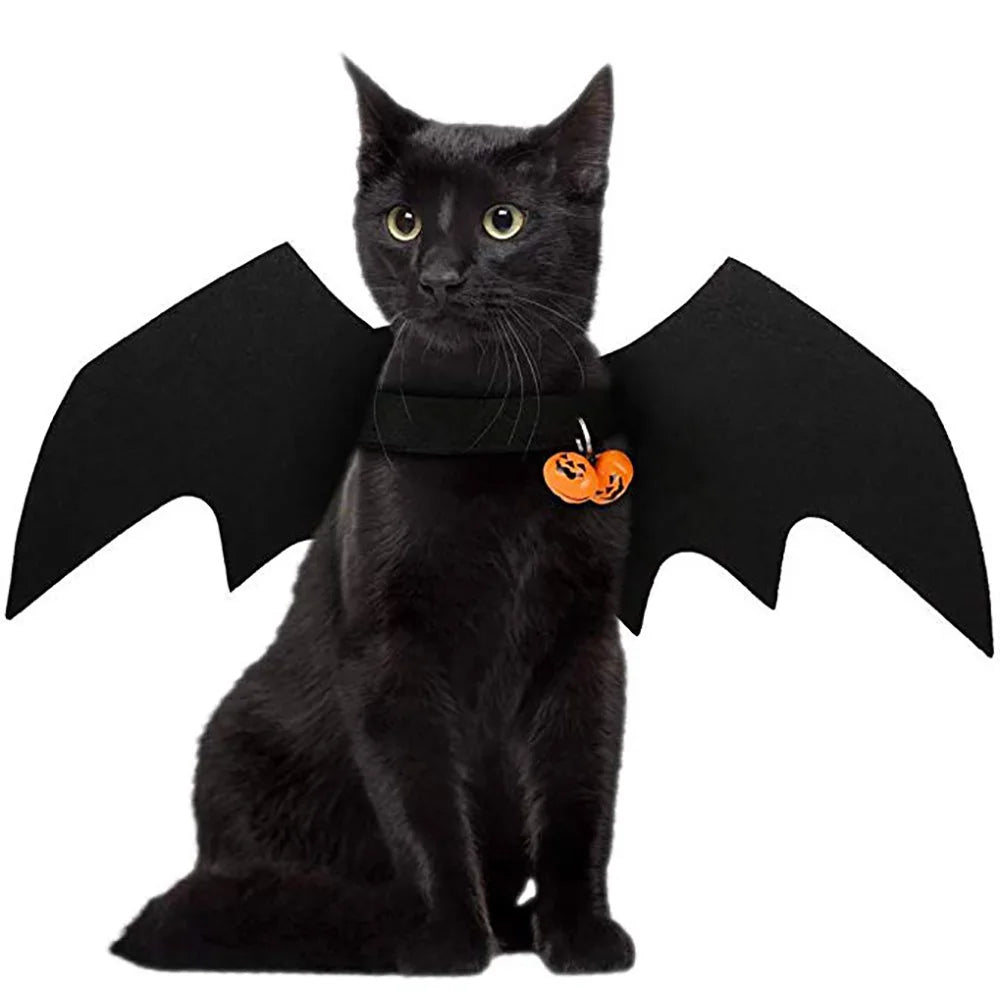 Creative Cute Pet Dog Halloween Clothes Black Bat Wings Carrier Costume Cosplay Cat and Dog Party Pet Supplies Cosplay