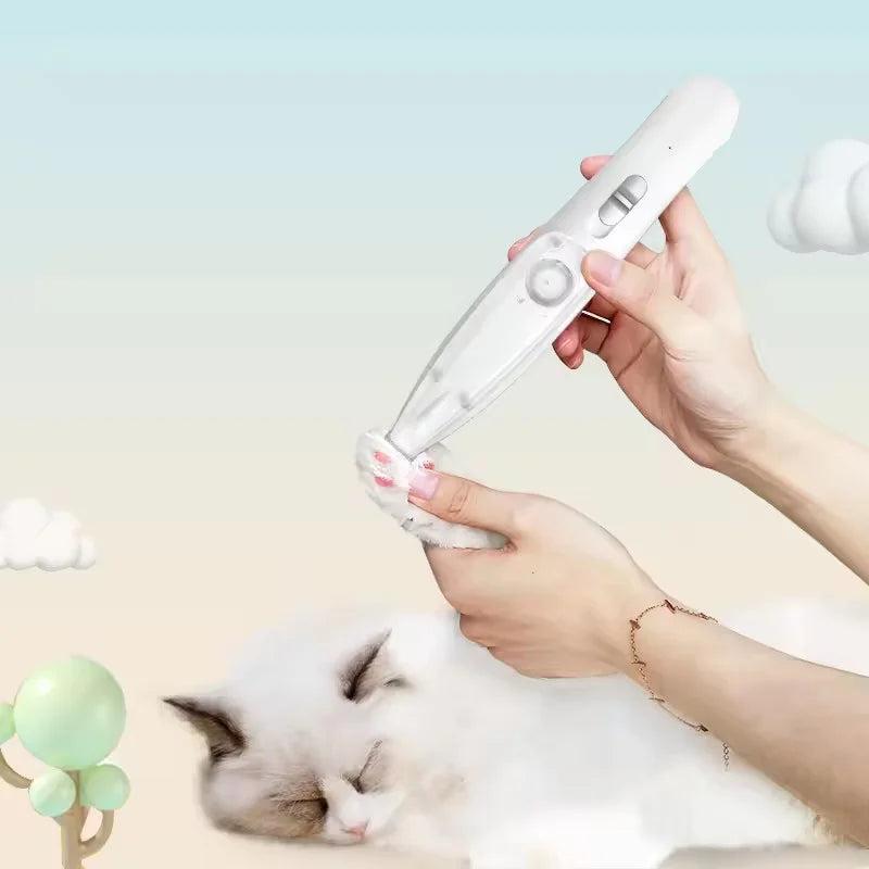 2-In-1 Hair Suction Pet Shaver, Dog Paw Trimmer, Cat Ear Trimmer, Low Noise, With Suction Electric Dog GroomerRechargeable USB