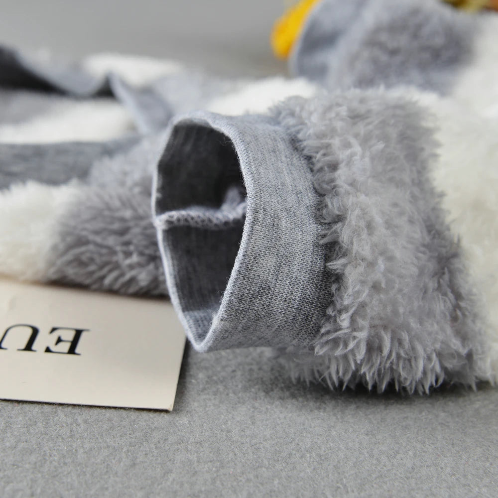 Soft Cozy Dog Clothes For Small Dogs Cat Stripe Fleece Winter Warm Puppy Sweatshirts Jumpsuit Chihuahua Pug Puppy Hooded Coat