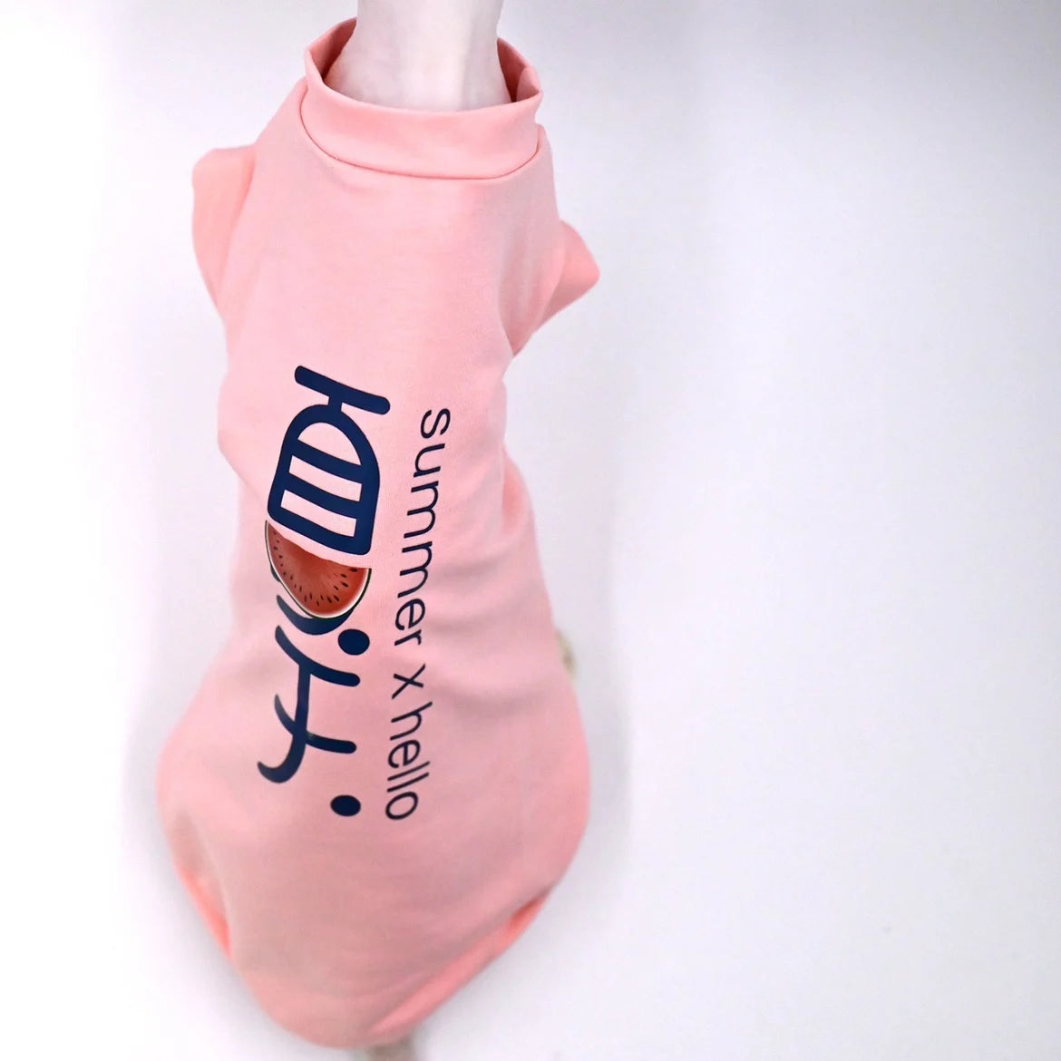 Hairless Cat Clothes Breathable Cotton Summer Beautiful Thin Cat Vest for Sphynx,Devon Rex ,Cornish, Small Cats and Dogs