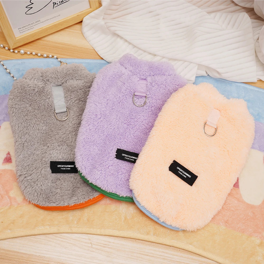 Winter Warm Small Dog Cat Clothes Soft Fleece Pet Puppy Clothing Vest For Small Medium Dogs Cats Chihuahua Yorkie Costume Outfit