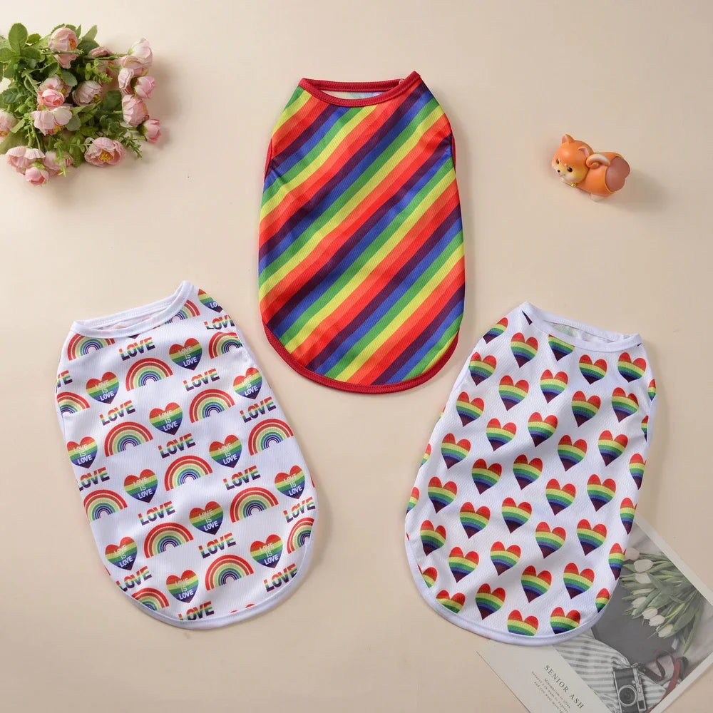 Summer Breathable Puppy Clothes For Small Medium Dogs Cats Cozy Quick-drying Dog T-shirt Cat Vest Cooling Lightweight Pug Shirt
