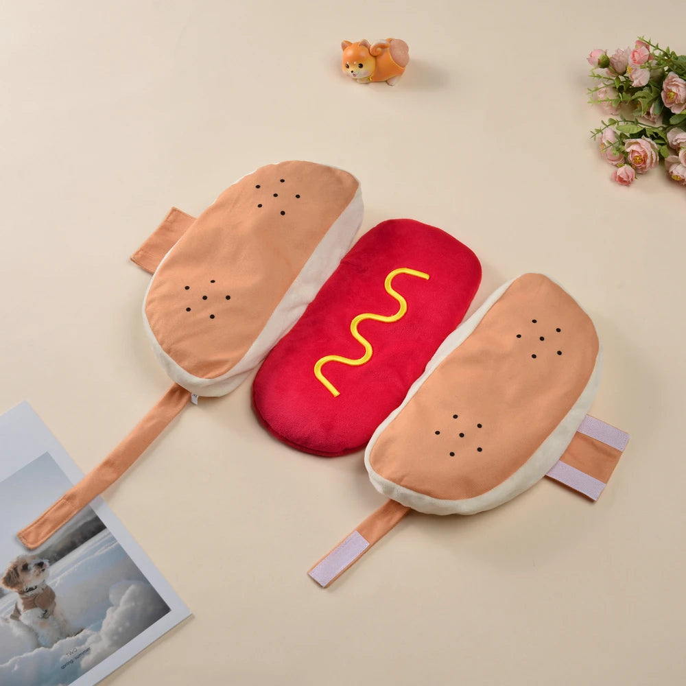 Cosplay Halloween Costumes Hamburger Funny Dachshund Dog Party Cloth Warm Hot Dog Carnival Puppy Clothes For Pets Small Cat