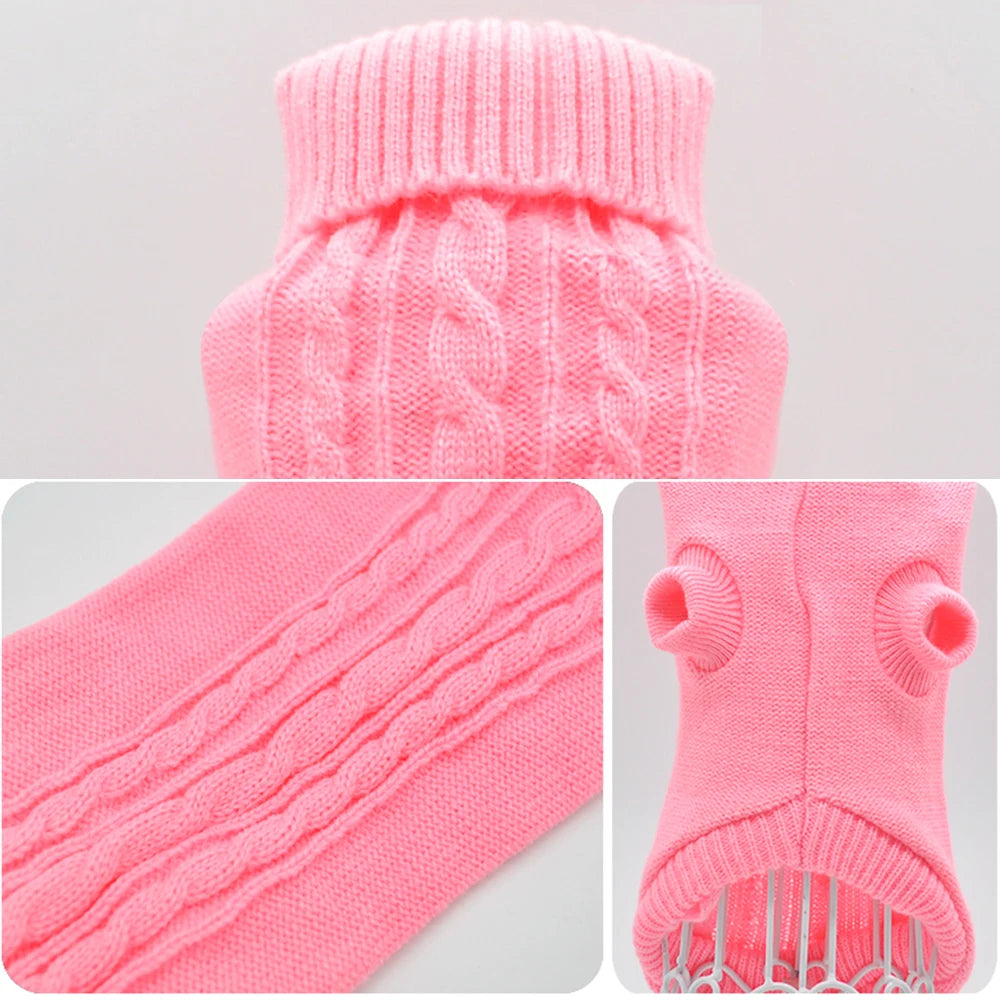Pet Cat Sweater Winter Warm Cotton Cat Clothes Knitted Puppy Sweater Kitten Cloth Cat Vest For Small Medium Cats Dogs Chihuahua