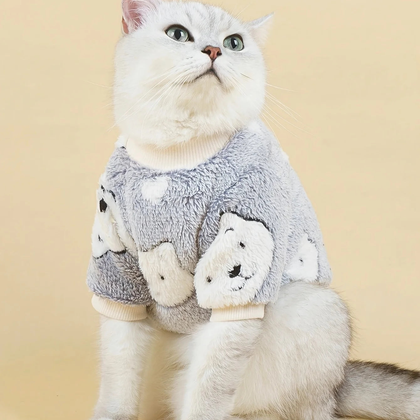 Pet clothes, dogs, cats, flannel guards, comfortable, warm and breathable, simple, generous, fresh and cute