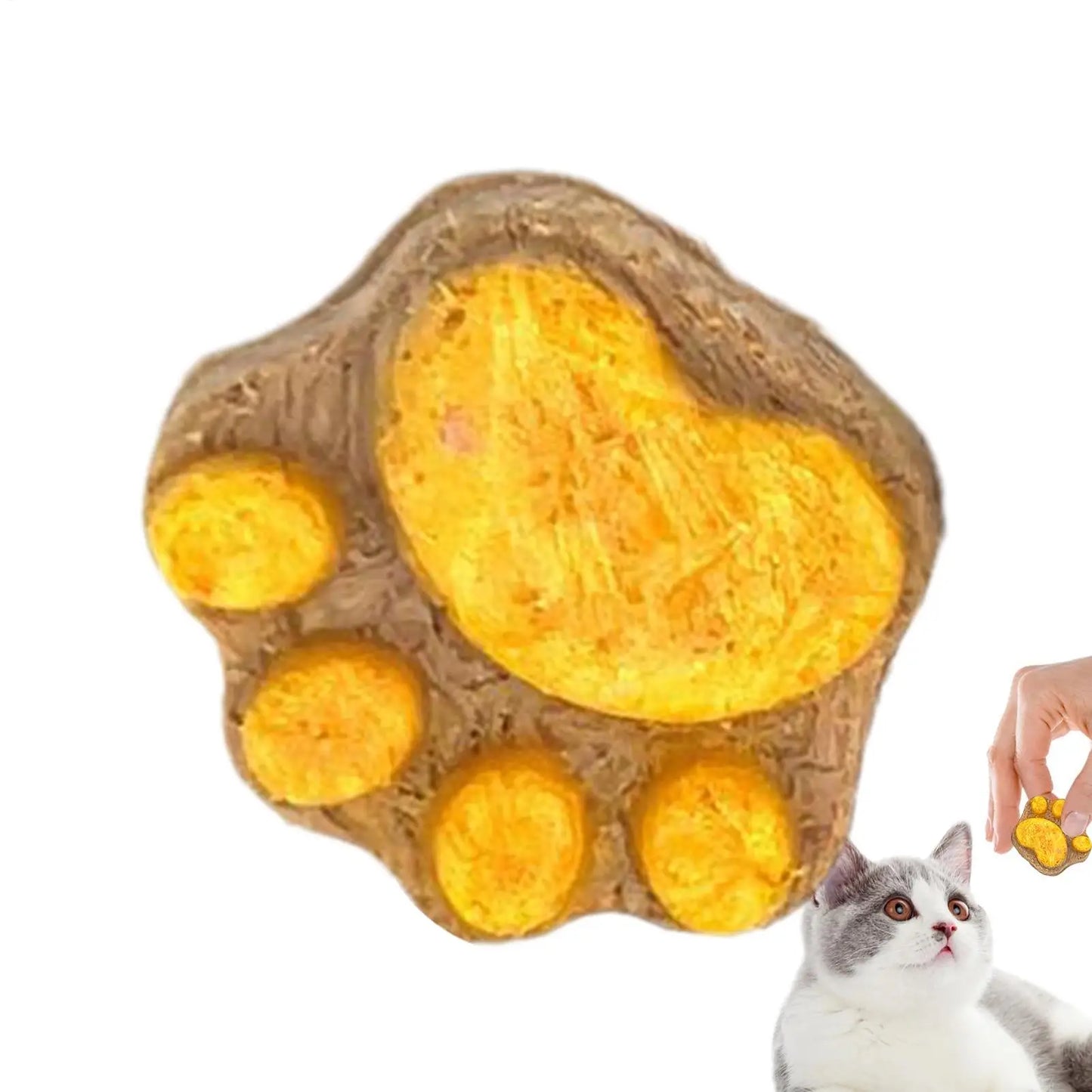 Paw Shape Cat Snack Cleaning Cat Snacks Kitten Treats Paw Shape Cat Food Footprint Shaped Cat Treats Pets Supplies
