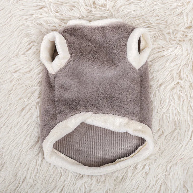 Cute Autumn and Winter Cat Clothing for Dogs and Dogs Warm and Thick Vest To Prevent Hair Loss Pet Clothing for Small Dogs