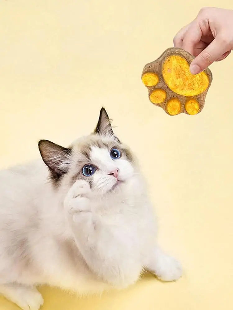 Paw Shape Cat Snack Cleaning Cat Snacks Kitten Treats Paw Shape Cat Food Footprint Shaped Cat Treats Pets Supplies