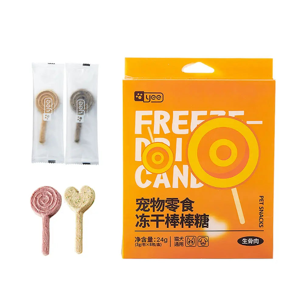 Natural Cat Treats Chicken Duck and Fish Meat Pet Freeze-dried Dog Snacks