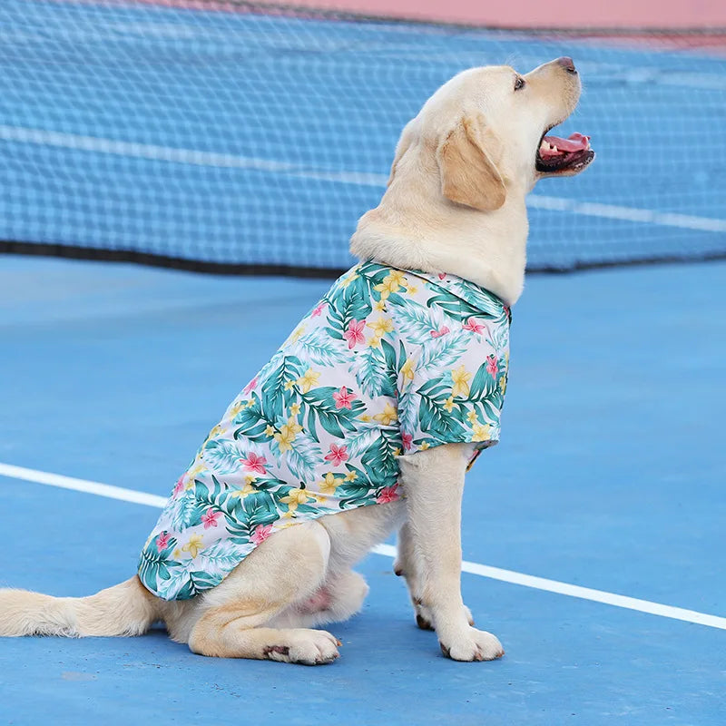 XS-5XL Pet Dog Clothes Spring Cool T-shirts Costume for Small Medium Big Dog Poodle Pug Large Dog Clothing Vest Shirt