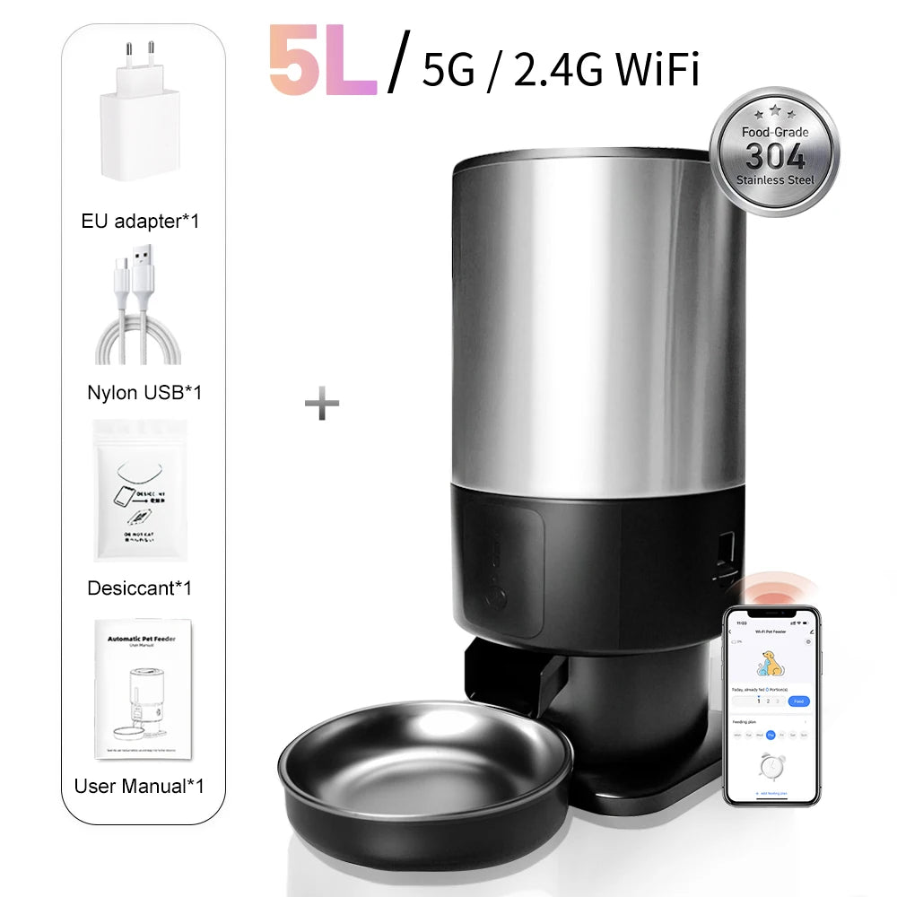 Automatic Cat Feeder Dog Slow Food Machine Smart Pet Feeder With Timed Quantitative Automatic Cat Food Dispenser Cat Dog Bowl