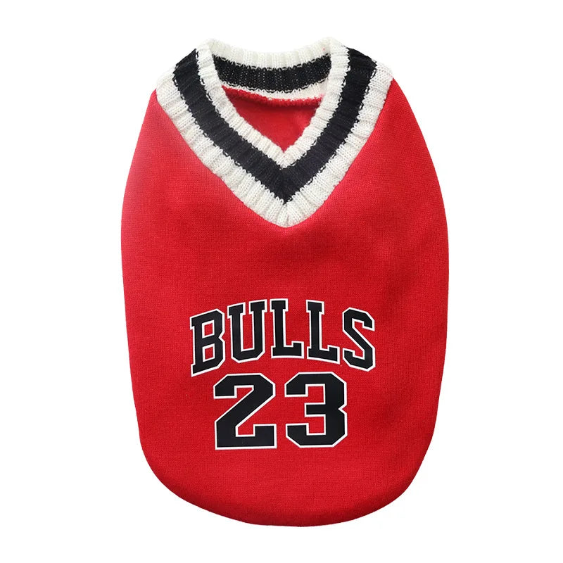 College Style Pet Dog Sweater Winter Warm Dog Clothes for Small Medium Dogs Puppy Cat Vest Chihuahua French Bulldog Yorkie Coat