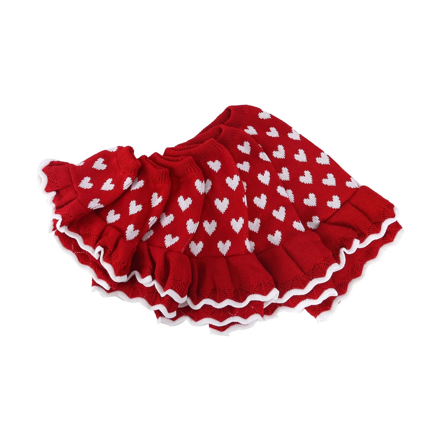 New Christmas Pet Cat Puppy Clothes for Small Dogs Pet Cat Teddy Costume Red Love Dog Sweater Pet Costume