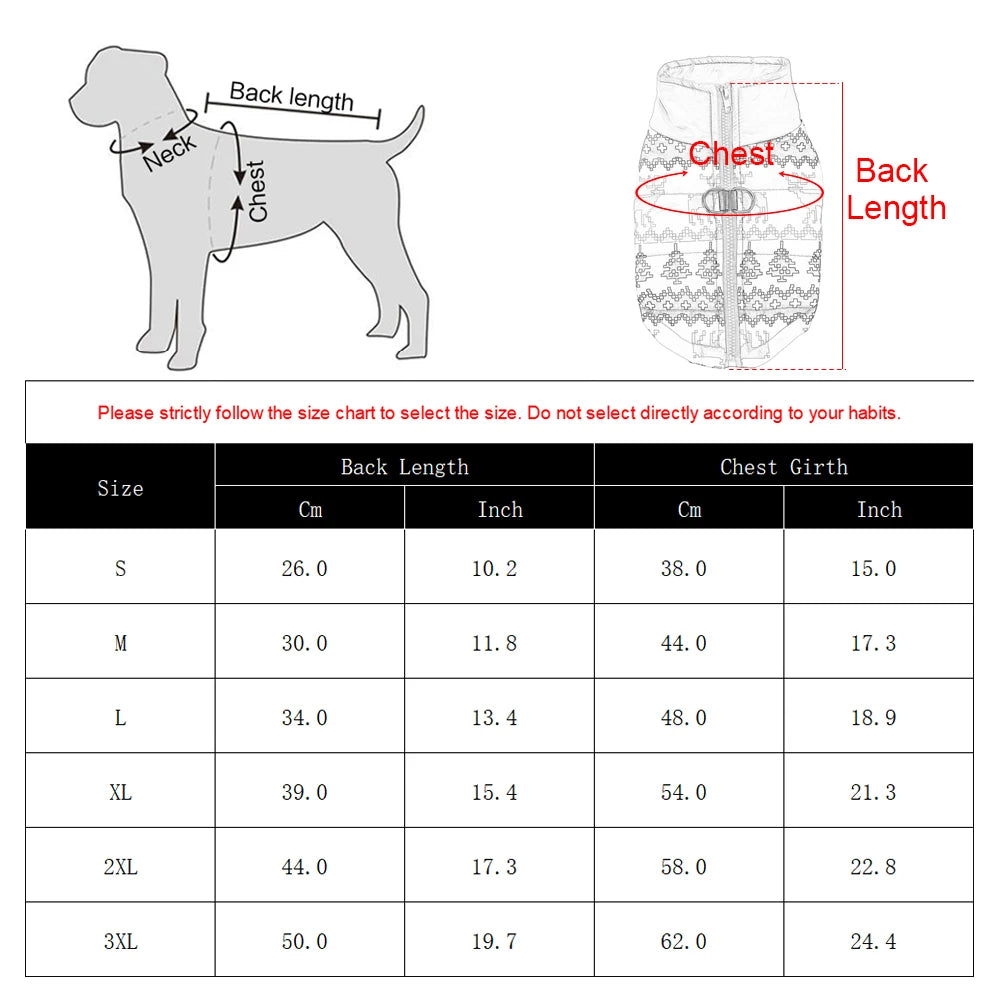 Winter Dog Clothes For Small Medium Dogs Coat Cats Jacket Christmas Tree Print Pet Outfits Windproof Chihuahua Yorkshire Costume