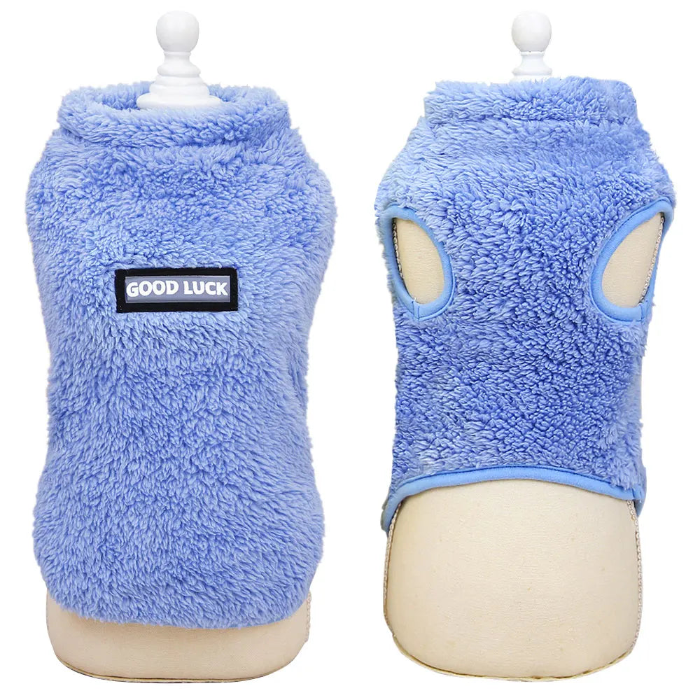 Winter Warm Small Dog Cat Clothes Soft Fleece Pet Puppy Clothing Vest For Small Medium Dogs Cats Chihuahua Yorkie Costume Outfit