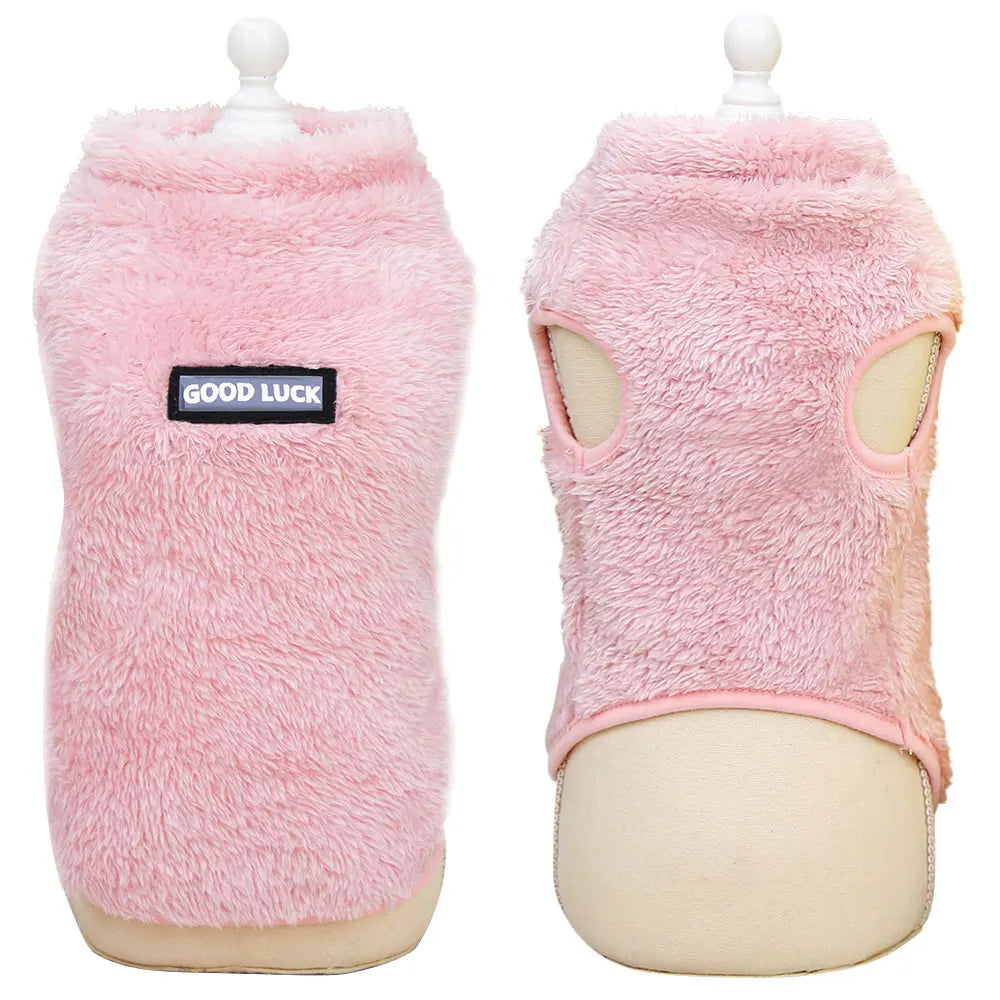 Winter Warm Small Dog Cat Clothes Soft Fleece Pet Puppy Clothing Vest For Small Medium Dogs Cats Chihuahua Yorkie Costume Outfit