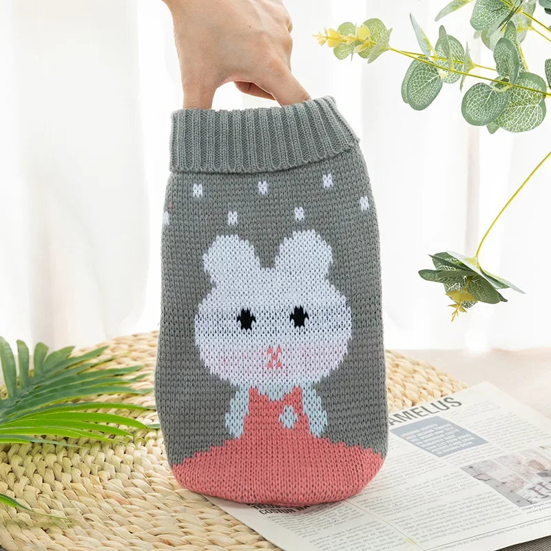 Pet Clothes for Small Medium Dogs Christmas Knitte Dog Sweater Winter Warm Cat Sweater Corgi Teddy Coat Pet New Year Supplies