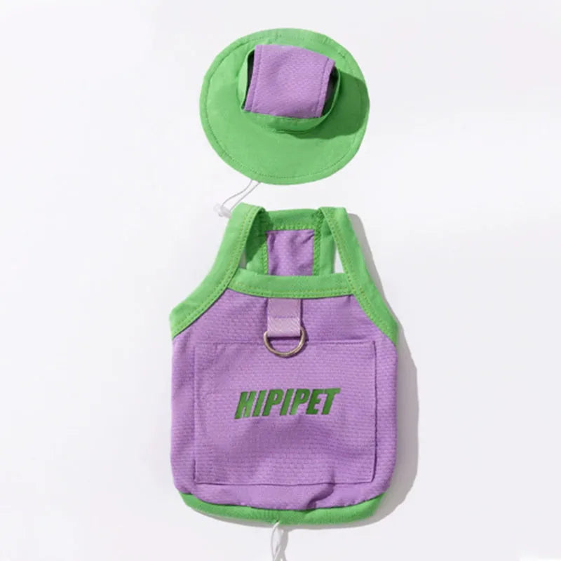 Adjustable pet sunscreen clothes, outdoor cat sunscreen clothes, cold dog clothes, dog cooling clothes