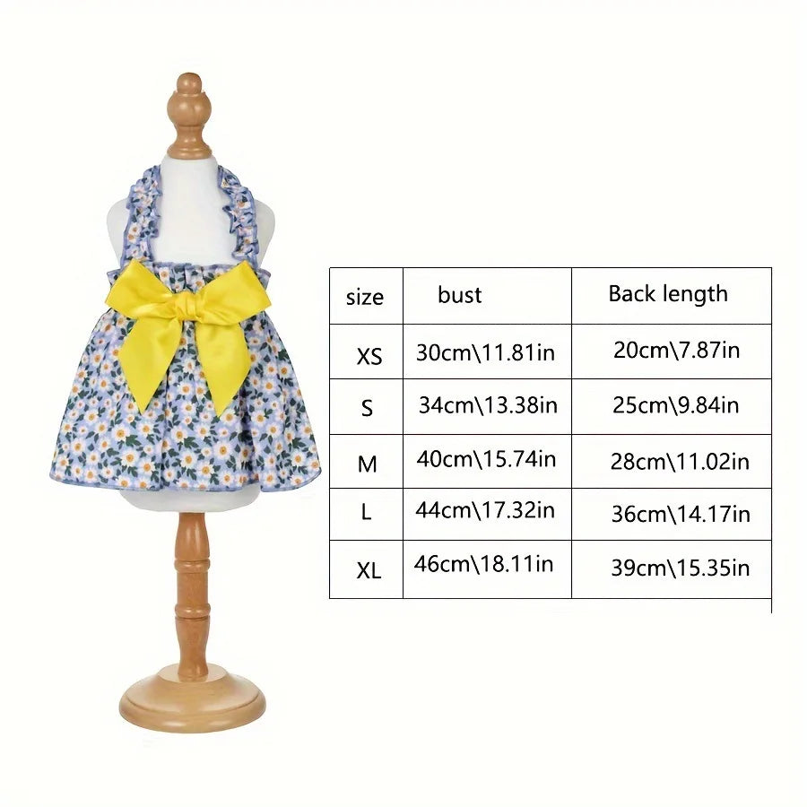 Summer Cotton Sphynx Cat Suspender Skirt Love Flower Pet Princess Dresses for Cats Gotas Katten Kedi Dog Dress mascotas Clothes