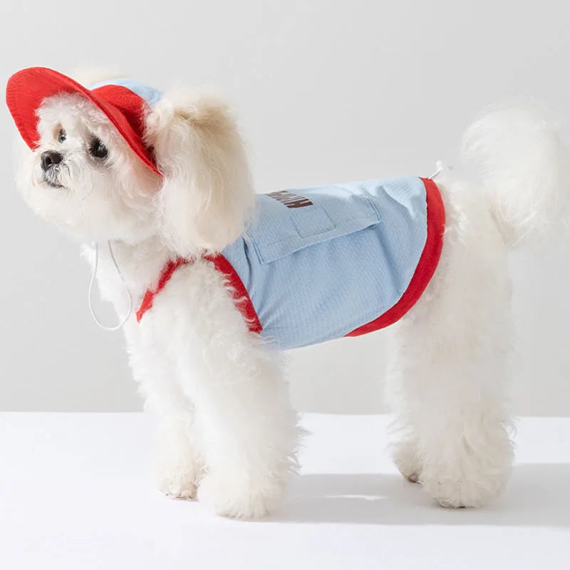 Adjustable pet sunscreen clothes, outdoor cat sunscreen clothes, cold dog clothes, dog cooling clothes
