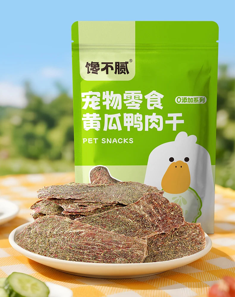 chanbuni Cat Cat Food Cats Cat Snack Food Cats Food for Cats Cucumber Duck Jerky Dog and Cat Treats Vegetable Jerky for Pets