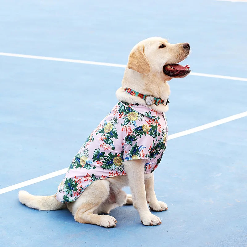 XS-5XL Pet Dog Clothes Spring Cool T-shirts Costume for Small Medium Big Dog Poodle Pug Large Dog Clothing Vest Shirt