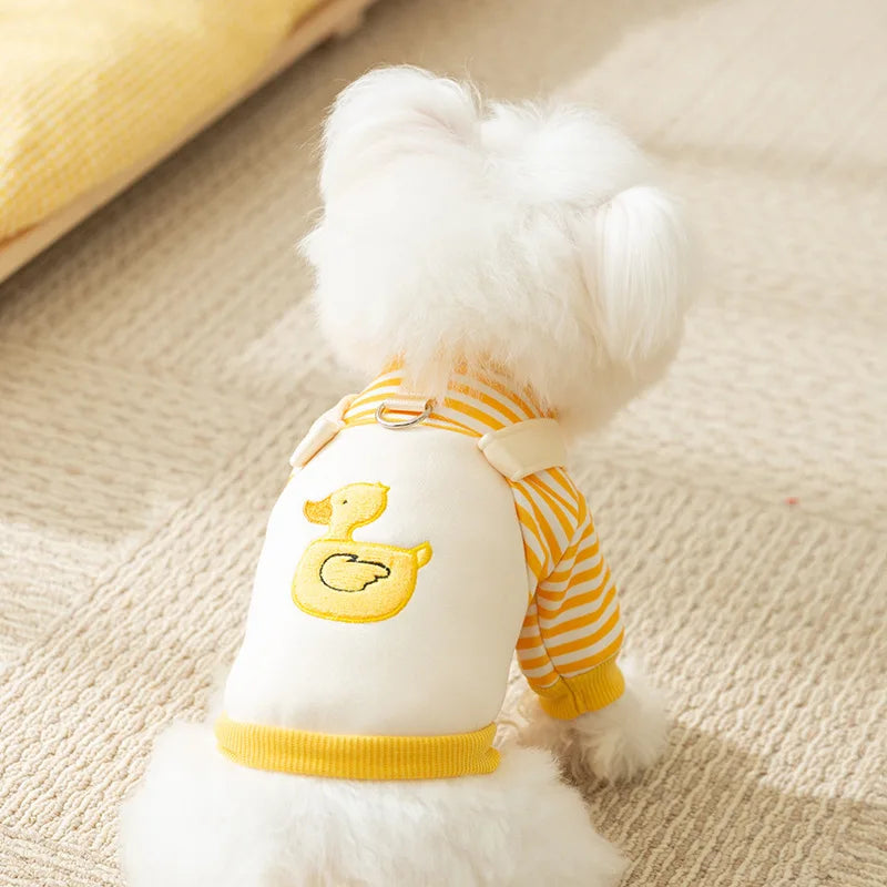 Thin Autumn Winter Dog Hoodies Cute Dog Clothes 2025 Girls Dog Outfit Pet Dog Coat with D-Ring Puppy Sweatshirt Chihuahua Jacket