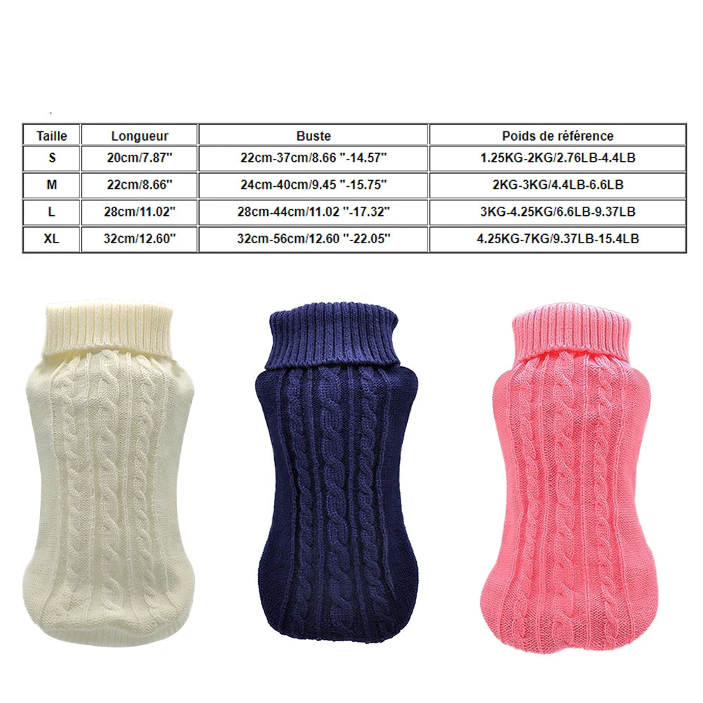 Pet Cat Sweater Winter Warm Cotton Cat Clothes Knitted Puppy Sweater Kitten Cloth Cat Vest For Small Medium Cats Dogs Chihuahua