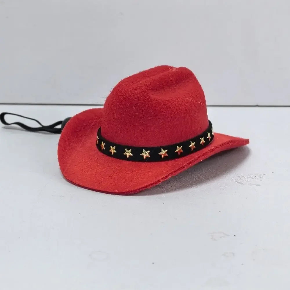 British Pet Dog Hat Star Cowboy Hat Pet Supplies Adjustable Dog Costume Top Hat Headwear Pet Hat Dogs Caps Pet Sun Hats for Cats