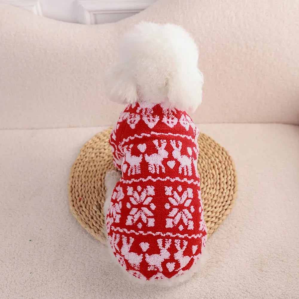 Christmas Dog Clothes Soft Fleece Pet Clothing For Small Dogs Cats Christmas Vest Shirt Puppy Dog Costume Chihuahua Yorkies