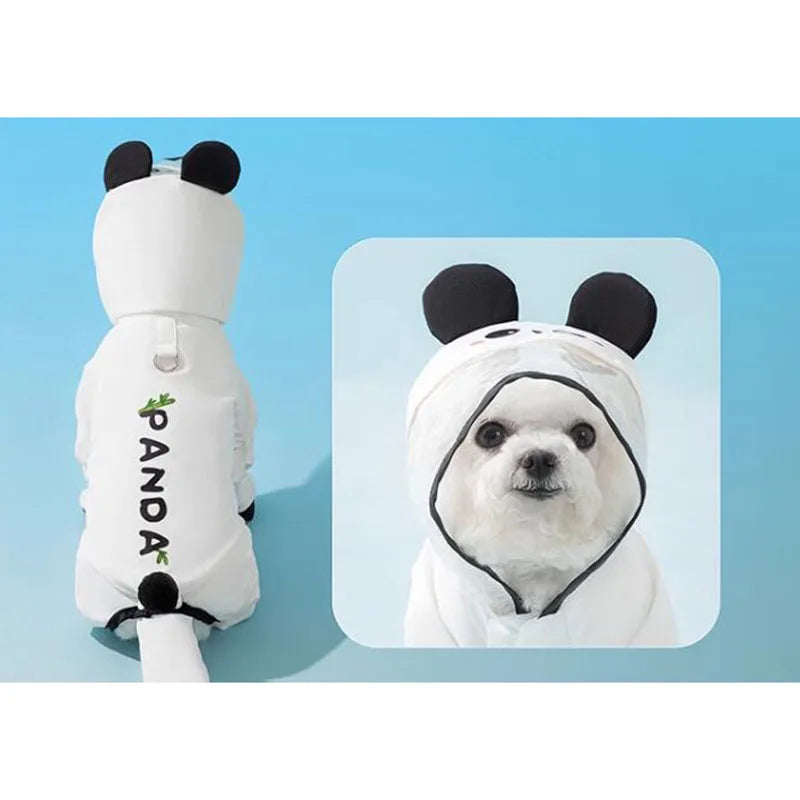 Dog outdoor raincoat, Little dog raincoat, waterproof on all four feet, pet accessories, small and medium-sized dogs