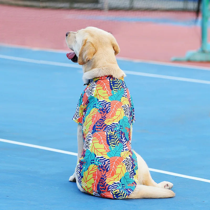 XS-5XL Pet Dog Clothes Spring Cool T-shirts Costume for Small Medium Big Dog Poodle Pug Large Dog Clothing Vest Shirt