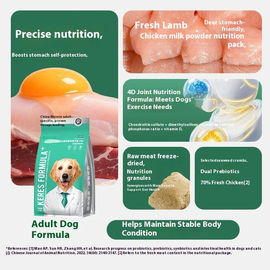 Full-Price Freeze-Dried Three-in-One Dog Food – Complete Nutrition for Puppies & Adults, Suitable for All Breeds