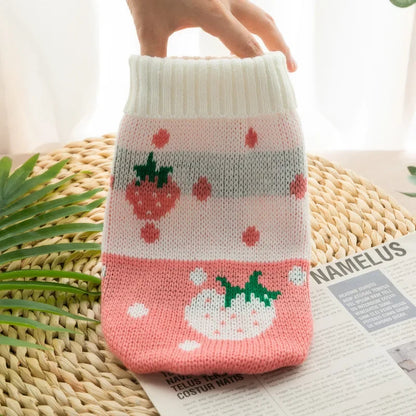 Pet Clothes for Small Medium Dogs Christmas Knitte Dog Sweater Winter Warm Cat Sweater Corgi Teddy Coat Pet New Year Supplies