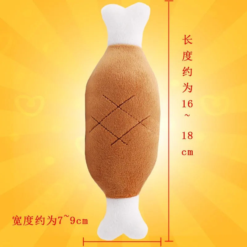 Plush Cute Elephant Duck Pig Pet Dog Cat Squeak Sound Dog Toys Funny Fleece Durability Chew Molar Toy Fit for All Pets