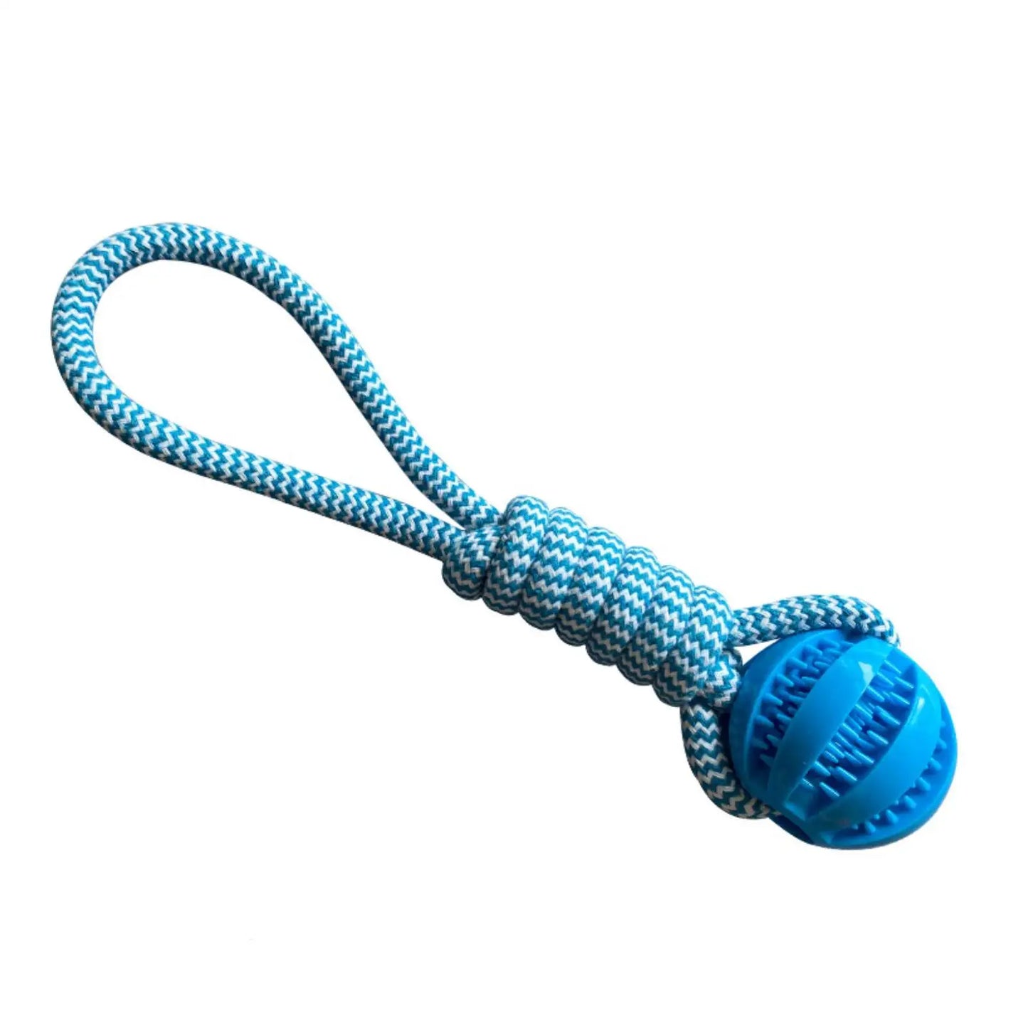 Dog Toys Balls Interactive Treat Rope Rubber Leaking Balls for Small Medium Dogs Chewing Bite Resistant Pet Tooth Cleaning