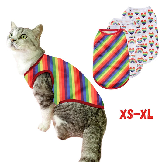 Summer Breathable Puppy Clothes For Small Medium Dogs Cats Cozy Quick-drying Dog T-shirt Cat Vest Cooling Lightweight Pug Shirt