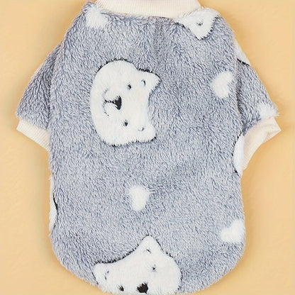 Pet clothes, dogs, cats, flannel guards, comfortable, warm and breathable, simple, generous, fresh and cute