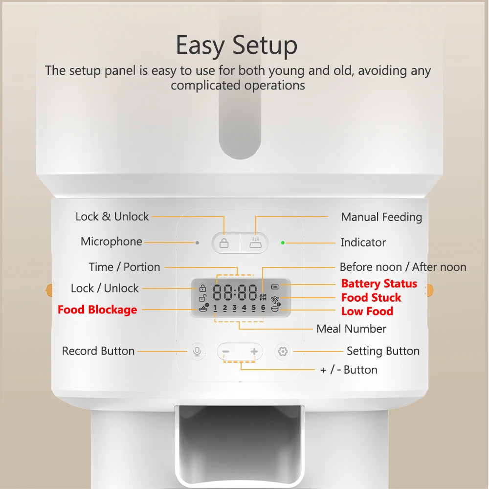 Automatic Cat Feeder Dog Slow Food Machine Smart Pet Feeder With Timed Quantitative Automatic Cat Food Dispenser Cat Dog Bowl