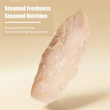 New Cat Snacks Pet Boiled Chicken Breast 40g Natural Fresh Nutritious High Protein Whole Piece Chicken Dog Snacks Pet Food
