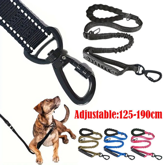 Reflective Shock Absorbing Pet Leashes with Car Seatbelt Medium and Large Dog Tactical Safety Leash Explosion-proof Dog Leash