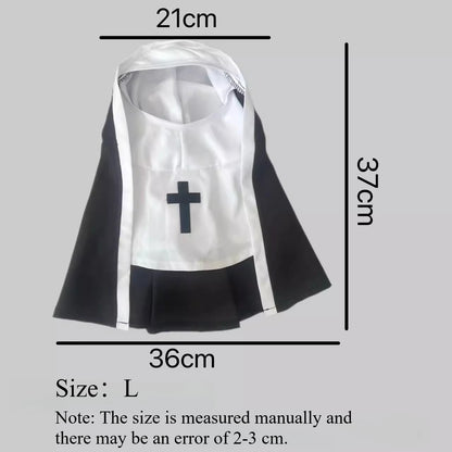 Pet Halloween costumes - funny and quirky costume for dogs, Halloween nun outfits for cats, dog clothes for Halloween