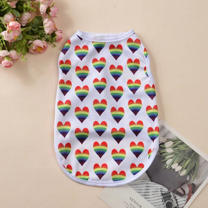 Summer Breathable Puppy Clothes For Small Medium Dogs Cats Cozy Quick-drying Dog T-shirt Cat Vest Cooling Lightweight Pug Shirt