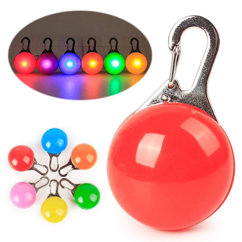 Led Luminous Dog Cat Collar Glowing Pendant Pet Leads Glow Accessories Bright Necklace Luminous Collar Night Safety Decoration