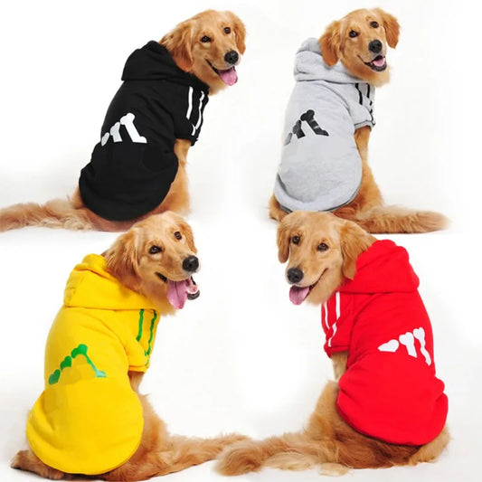 Big Dog Dog Fleece Sweater Golden Retriever Husky Labrador Big Dog Clothing