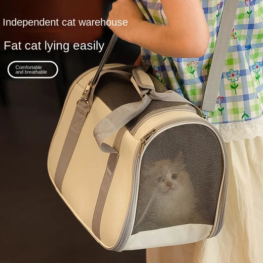 Pet Outing Portable Cat Dogs Handbag Summer Breathable Carrier Travel Puppy Kitten Single Shoulder Bag Pet Carrying Bag Supplie