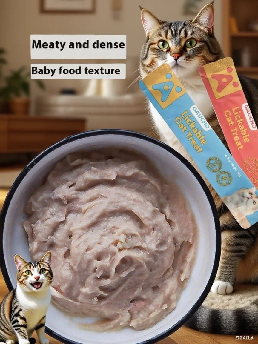 Cat snacks cat strips piece fresh tender chicken tuna wet food nutrition replenishment fattening cat snacks